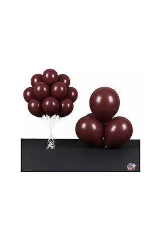 Vişne Çürüğü Retro Balon Seti 10 Adet Bordo Bordo Vişne Çürüğü Retro Balon Seti 10 Adet Bordo Bordo