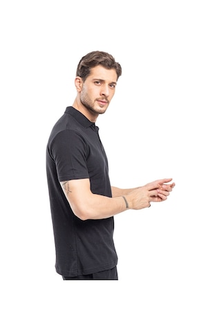 Slazenger SOHO I Erkek Polo Yaka Siyah Tişört