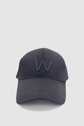 Wuclo W Nakışlı Ayarlanabilir Unisex Spor, Günlük Ve Outdoor Şapka / Kep Siyah