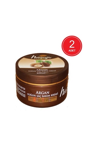 Habipoğlu Bitkisel Argan Saç Bakım Kremi 2 x 250 ML