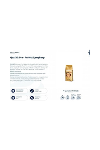 Lavazza Qualita Oro Çekirdek Kahve 2 x 1 KG