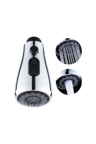 Geeksen Musluk Sprey Başlığı Lavabo 3 Fonksiyonlu Sprey Başlığı G1/2 Mutfak Diğer