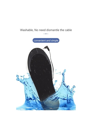 Maoyaya Yıkanabilir Kesilebilir Isıtıcı 1 Çift Usb Isıtma Tabanlık Elektrikli Ayak Isıtıcı Boyutu 41-46 Çok Renkli