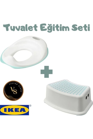 Çocuklar Için Tuvalet Eğitim Seti Tossıg Klozet Adaptörü Ve Försıktıg Kaydırmaz Çocuk Basamağı