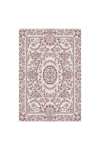 Kartela Halı Veso Halı Kaymaz Taban Makinede Yıkanabilir Halı Gül Kurusu - 120 X 180 Cm