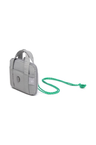 Smart Bags Mikro Poly Kumaş Askılı Mini Boy Kadın Cüzdanı 3346 Gri