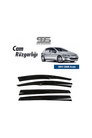Cam Rüzgarlığı Peugeot 307 2001-2008 Mügen Tip Piano Black (STS OTO AKSESUAR)