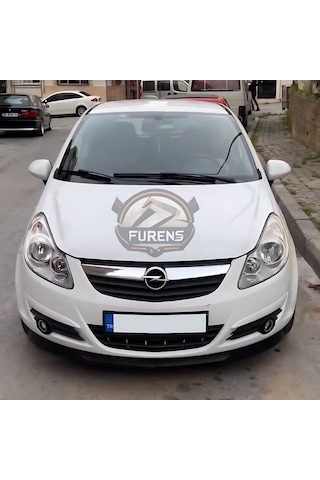 Opel Corsa D 2006-2014 Uyumlu H Lip Esnek Ön Lip 2 Parça Karlık Ön Ek Tampon Altı Dill