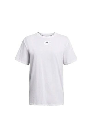Under Armour Campus Oversize Ss Kadın T-shirt 1387193-100 Beyaz-beyaz Beyaz