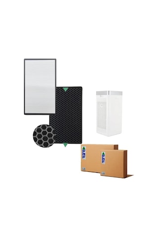 Dijitsu Ht100 Hava Temizleyici İçin Hepa Ve Karbon Filtre Seti, 2 Adet Diğer