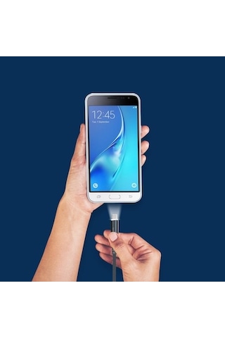 Polosmart Psm26 Type-C Led Aydınlatmalı Şarj Ve Data Kablo Siyah