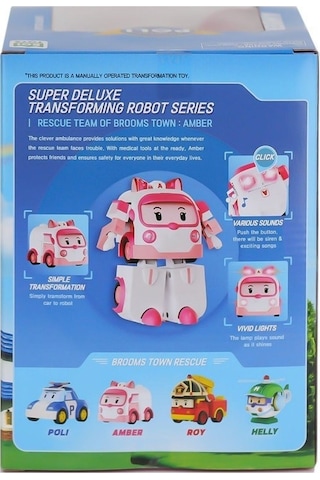 Polı Mrt-687 Robocar Poli Büyük Transforming Robot Amber Sesli Ve Işıklı Robocar Poli
