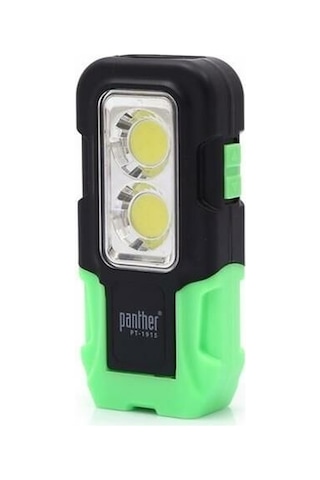 Panther Pt-1915 2x5w Cob Led El Mıknatıslı Pilli El Feneri Gri