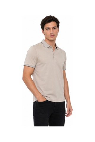 Baglan Erkek Polo Yaka Kısa Kollu Tişört Regular Kalıp T6092 Bgl-st05550 Taş