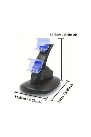 Hepu Tp4-0408b Ps4 Dualshock Kablosuz Oyun Kolu Şarj Standı
