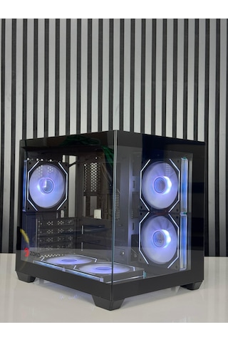 Zoko Tron Siyah 5x12cm Argb Fanlı M.atx Gaming Akvaryum Kasa