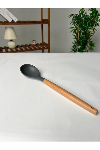Favora 7'li Bambu Saplı Silikon Servis Seti - Gri