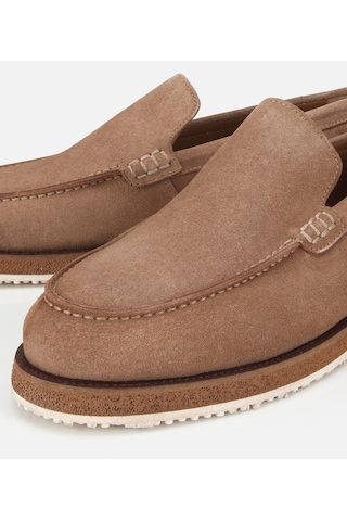 Hotiç Erkek Süet Deri Bej Kalın Tabanlı Günlük Loafer 02ayh320060a310 02ayh320060a310