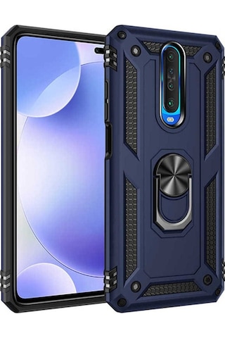 Xiaomi Poco X2 Kılıf Zore Vega Kapak Mavi