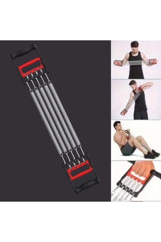 Göğüs Genişletme Ve Kuvvet Egzersiz Aleti 5 Yaylı 5 Kademeli Ayarlanabilir Fitness Ve Kuvvet Antrenmanı Ekipmanı 5580