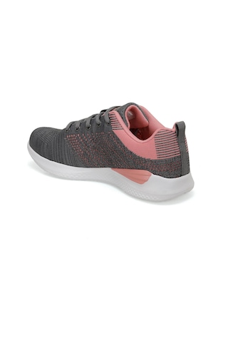 Lumberjack Kadın Gri Pembe Sneaker Memory Taban Yürüyüş Spor Ayakkabısı Gri