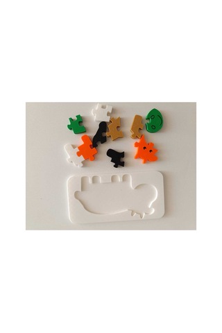 3-6 Yaş Eğitici 3d Puzzle İnek Çocuk Yapboz Zeka Geliştirici Oyuncak Renkli Parça Montessori Oyunu