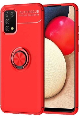 Samsung Uyumlu Galaxy A02s Kılıf Zore Ravel Silikon Kapak Kırmızı