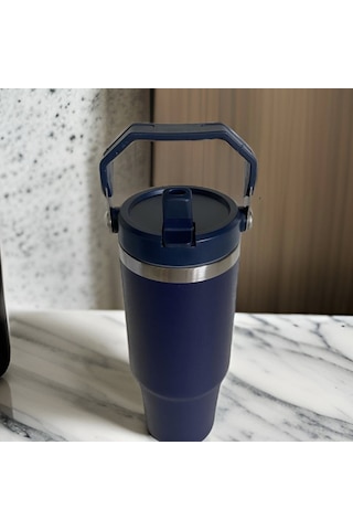 Prettify Çift Duvar Yalıtımlı Paslanmaz Çelik Pipetli Termos 0.89 L