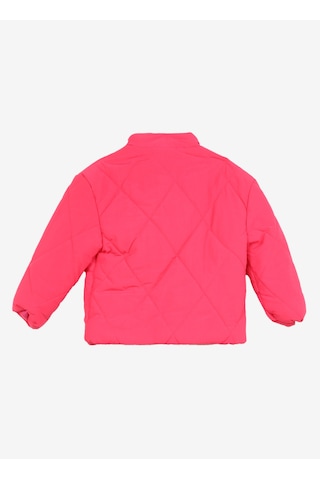 Discovery Expedition Fuşya Kız Çocuk Dik Yaka Loose Fit Kapitone Mont D3wg-mnt2