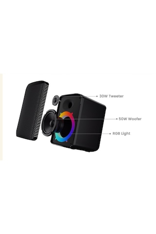 Hifuture Event Bluetooth 80w Rgb Ipx4 Taşınabilir Parti Hoparlörü