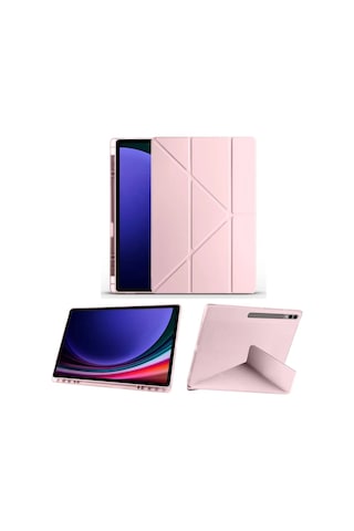 Samsung Galaxy Uyumlu Tab S9 Ultra Kılıf / Tab S8 Ultra Kalem Bölmeli Standlı Uyku Modlu Akıllı Kılıf Kapak Kılıf