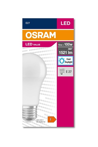 4052899971042 Led Cla 100 13 W 1521 Lümen 6500 Kelvin Beyaz Işık E27 Duy Ampul, 12x6x6 Cm Diğer