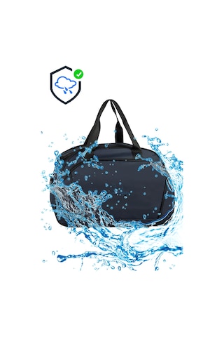 Galb Leather Modern Kumas Full Astarli Kopuklu El Ve Omuzda Tasinabilir Seyahat Ve Spor Cantasi Lacivert