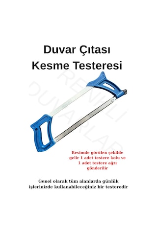 Duvar Çıtası Süpürgelik Panel Kesme Testeresi Demir Testere Pratik Demir Mdf Pvc Kesim Testere