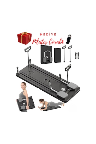 Egzersiz Aleti Pilates Reformer, Ev Tipi Pilates İstasyonu, Siyah