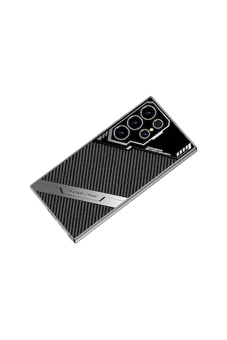 Galaxy Uyumlu S24 Ultra Kılıf Kamera Korumalı Karbon Tasarım Yeni Seri Procase Kılıf Siyah Karbon