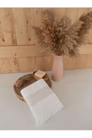 Pamuklu İkili 50x80 Cm Çizgili Renkli Modern Havlu Seti Baveno Çok Renkli