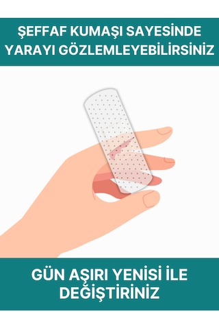 Şeffaf Yara Bandı 20 Li Karışık Paket