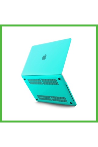 Vaveni Apple Uyumlu Macbook Pro 13 2020 Apple Uyumlu Macbook Buzlu Kapak - Yeşil Arz