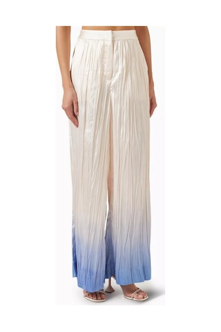 Acler Tifty Ombré Pantolon, Geniş Paça, Pearl Renk Krem