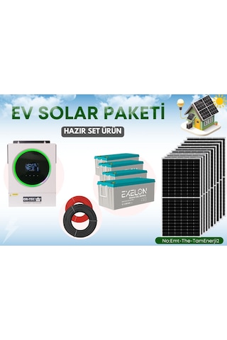 Bahçe Yayla Karavan Villa Ev Paketi Tüm İhtiyaçlarınızı Karşılamak İçin 9.6kw
