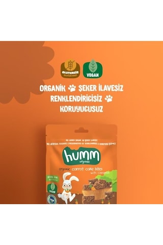 Organik Havuçlu Tarçınlı Vegan Kek 30 Gr