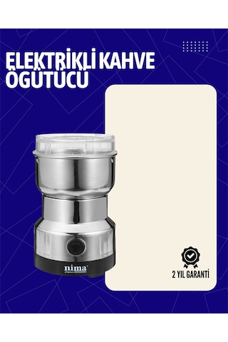Elektrikli Sessiz Kahve Öğütücü Çok Fonksiyonlu, 200w, Ab Fişli Renkli