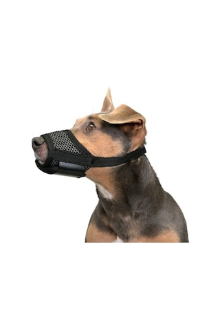 Valkyrie L Beden Köpek Ağızlığı Fileli Nefes Alabilen Ayarlanabilir Cırtlı Güvenli Köpek Ağızlığı