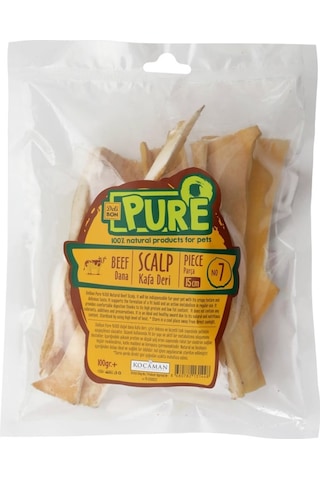 Delibon Pure Köpek için Dana Kurutulmuş Kafa Derisi 100 G