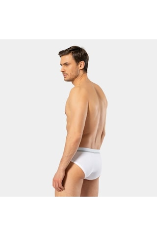 Cacharel Erkek Likralı Bantlı Slip 1311/beyaz Beyaz
