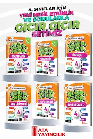 Ata Yayıncılık 4. Sınıf Gıcır Gıcır 6'Lı Set Türkçe - Mat
