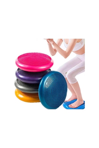 Rehabilitasyon Merkez Bölgesi Refleksoloji Fitness Core Kas Denge Diski Pilates Koordinasyon Minderi Çok Renkli