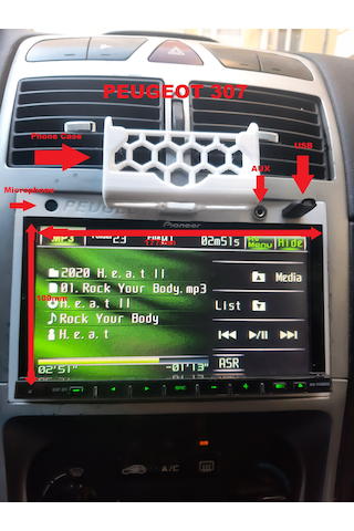Peugeot 307 Teyp Çerçevesi