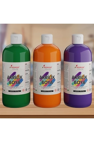 Mor Turuncu Akrilik Boya 3 Lü Set 3x500 Gr Diğer